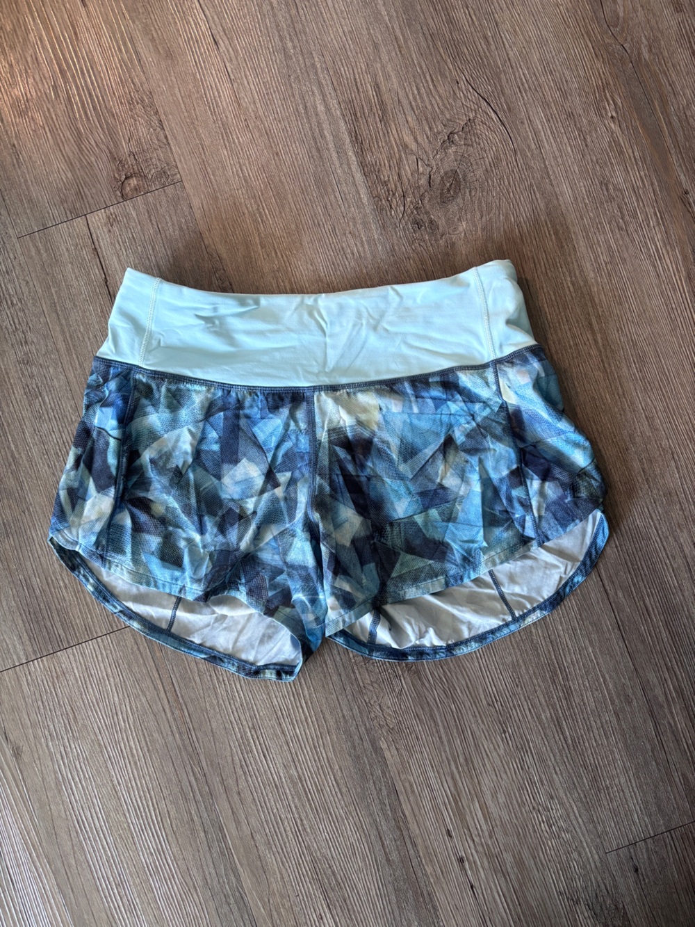 lululemon athletica Blue Geo Print Women's Running Shorts